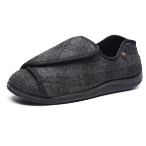 YCHION Men Women Diabetes Edema Shoes Extra Wide Slippers Adjustable Orthopaedic Fasciitis Easy On Off Closure Swollen Feet Warm Winter Sandals Size 35-48