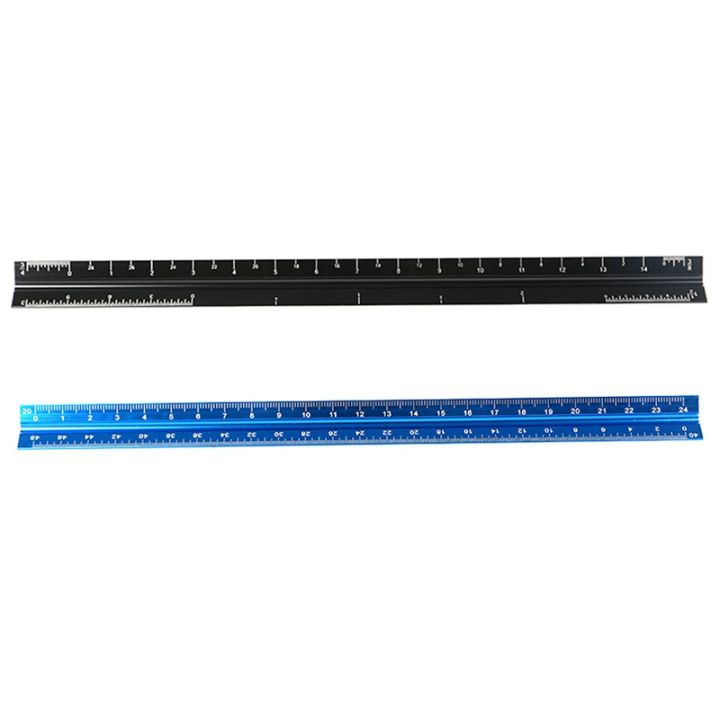 Architectural Scale Ruler 12Inch Aluminum Architect Scale Triangular ...