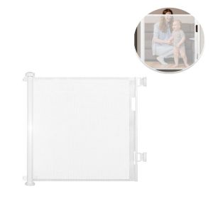 ประตูป้องกันเด็ก ไม่ต้องเจาะรู ติดตั้งง่ายสะดวก รั้วยืดหดได้ แยกสัตว์เลี้ยง ราวกั้นบันไดป้องกันเด็กมีหลายสไตล์ให้เลือก140---180cm