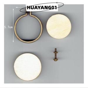 HUAYANG01 [2023 new HOT FASHION] Cố định khung tròn thêu chữ thập bằng gỗ mini tự làm