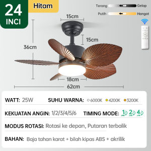 【COD】Lampu Kipas Angin Gantung Plafon 42/52 inch Bohlam E27 dan 3 Speed Pull Chain Lampu Gantung Kipas Modern Kap Lampu Bunga Cocok Untuk Ruang Tamu / Dapur / Kamar Tidur Ceiling Fan