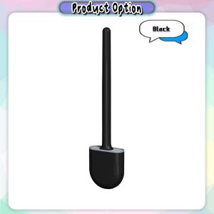 [Datz] Flexible Head Silicone Toilet Brush and Holder Set Dead Angle Cleaning Tool 软胶马桶刷 Berus Tandas - HL22