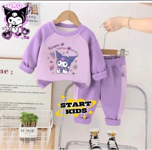 SETELAN SWEATER ANAK PEREMPUAN MOTIF KUROMI 1-5 TAHUN TERBARU START.KIDS