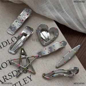[COD] WEICHENG y Y2k Hair Clips For Women Elegant Metal Duckbill Clip Side Bangs Barrettes Girls Hair Accessories