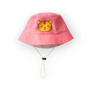 Bucket Anak Karakter Hewan (kepala harimau) 2-8 tahun gratis nama