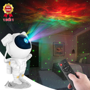 Đèn phi hành gia chiếu sao vũ trụ đèn decor phòng ngủ phòng khách mẫu mới 2023 đèn laser led cos remote tặng PIN