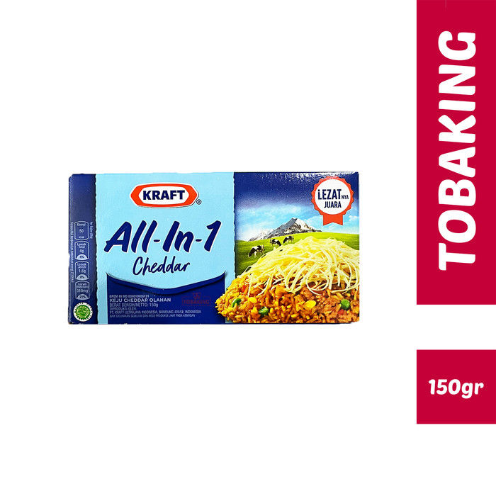 Keju Kraft Cheddar All in One 150 gr