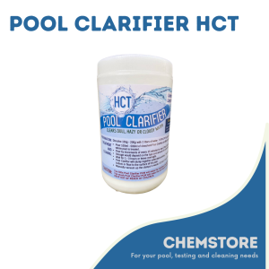 1 JAR - HCT Pool Clarifier - Flocculant - Pool Water Clarifier - For Cloudy / Hazy Pool Water - 750 GRAMS - CHEMSTORE