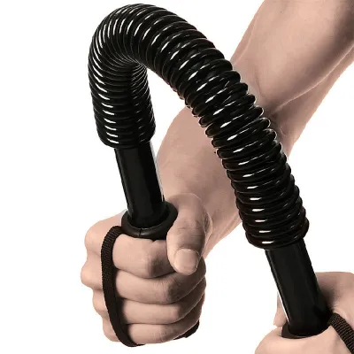 Power Twister Bar Spring Arm Strength Hand Gripper Power Twister Resistance Bend Bar Chest Forearm 20KG/30KG/40KG/50KG/60KG