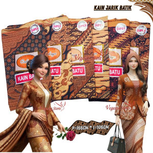 3Pcs Kain Panjang Jarik Batik Kain Cahaya Batu Solo Halus Tebal 100% Cotton Ukuran 166cm x 106cm