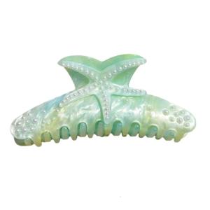 พลอยเทียมกิ๊บหนีบผมลายปลาดาวที่มีธีมตามแฟชั่นกิ๊บอะคริลิกสำหรับผมยาวที่เหมาะกับทุกวัน