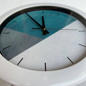 Jam Dinding Skandinavian 06 Sweep Kaca Bulat Besar Murah Polos 30cm