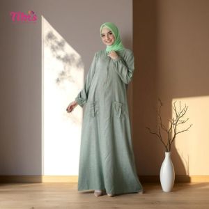 Serba Nibras Gamis Muslimah NBC 11 Nibras Basic 11 NBC 011 Jumbo Linen Premium