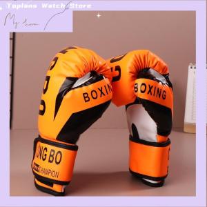 [Toplans]💖[HOT SALE]🎈🎈 Kids 6oz Professional Boxing Training Sparring Gloves PU Leather Kids Breathable Muay Thai Punching Karate Training Gloves