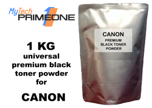 1 KG (1000 grams) UNIVERSAL CANON  premium black toner powder for CANON monochrome printers