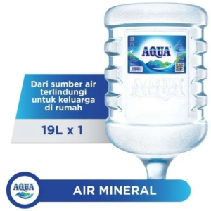 AQUA Galon + Isi 19 Liter + CUCI BERSIH / TISSUE AQUA (LENGKAP) [Medan]