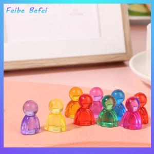 [Feibe Befei] 20Pcs 24x16x12mm Games Markers Acrylic Interact Game Colorful Humanoid Chess Pieces For Board Game Card Accessories
