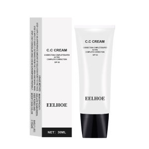 Eelhoe CC Cream Face Foundation Soft Moisturizing Base Cream Before Makeup Brightening Skin Tone Foundation Cosmetic 30ml