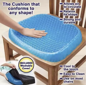 Bantal alas duduk silikon gel mobil Empuk Nyaman Adem honeyComb