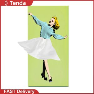 Charming Girl Facial Tissue Box Plastic Retro Design for Table Desk Storage Creative Home Decor Durable and Stylish
