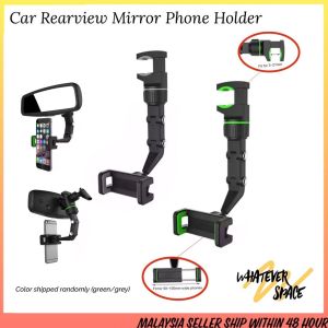Car Rearview Mirror Rear Seat Phone Holder Universal Multifunctional Mobile Phone Holder Car Phone Holder