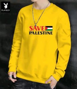 Promo Sweater Keren Kaos Pria Distro Save Palestine Crewneck Trendy Sweatshirt Elegan Sweter Kasual