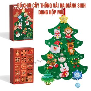 đồ chơi noel giáng sinh xếp hình làm vòng khuôn nhũ làm quà Noel Christmas nhiều mẫu phong phú hãng Mideer TOI