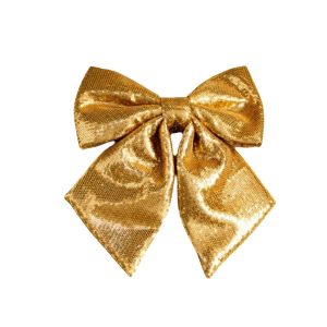 EGRT Solid Color Sparkling Glitter Christmas Bow DIY Large Merry Christmas Decorations Creative Christmas Tree Topper Christmas Tree Bowknot Ornaments Christmas Gift Present