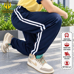 Quần Thể Dục Màu Xanh Đen - Bề Mặt Vải Mềm Mại - Không Co giãn - Túi Khóa 2 Bên & Dây Luồn