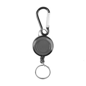 Retractable Pull Badges Holder Steel Wire Rope Buckles Key Holder Carabiner Keychain Outdoor Keychain Tool