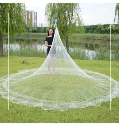 12feet Traditional and old-fashioned hand thrown nets old style hand thrown nets hand thrown nets fishing nets spinning nets and fishing nets. The lead weight is heavier and thicker