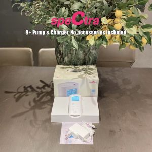 Spectra 9+ Pump with Hands-Free cups 24mm | 28mm Wearable Milk Collection Inserts Bundle