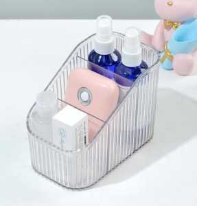 RAK BULUMATA TEMPAT KOSMETIK RAK MAKEUP TRANSPARAN SEKAT 3 ACRYLIC TRANSPARAN