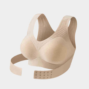 Womens Seamless Posture Correcting Bra Invisible Comfort Fit Push-Up Underwear Front Closure Lifting Anti-Sagging Shaping Lingerie