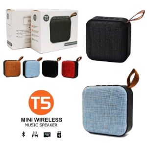 Speaker Bluetooth Mini Portable T5 Wireless Box Music Support Memory Radio FM Aux Speker Kotak Speaker Termurah