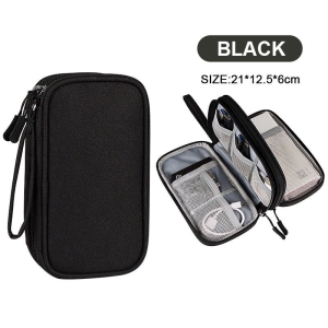 Portable EVA Storage Bags HDD U Disk Data Wire Earphone Mobile Power Storage Box Wallet Travel Pouch