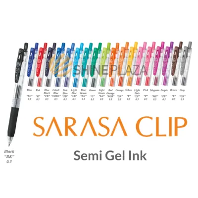 Pulpen Gel Zebra Sarasa Clip Color 0.5mm - Bolpen Pena Pen Warna 05 mm