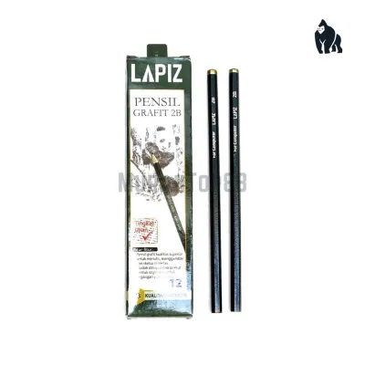 Pencil 2B Hijau Murah / Pensil Kayu Lapiz Komputer [ISI 12 PCS]