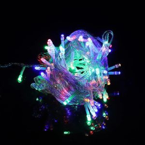 HTF 100 LED 10M String Christmas Lights With End Connector Multi-color Indoor Outdoor Party Decor Lights