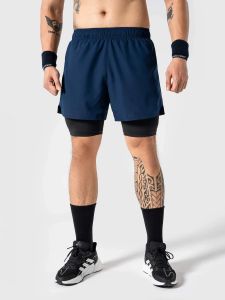 Quần Short thể thao nam Gym Power 2 lớp co giãn thấm hút nhanh khô Coolmate