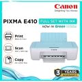 CANON E410 Ink Efficient All-In-One PRINTER - Print , Scan , Copy. 
