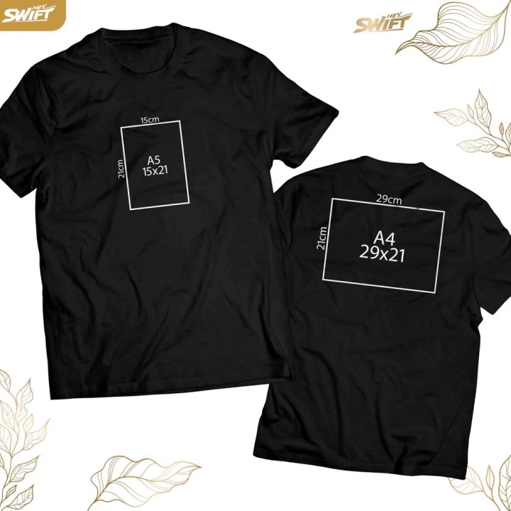 [A5+A4] T-shirt CUSTOM Screen Printing A5+A4 Size - Front And Back BAJU ...