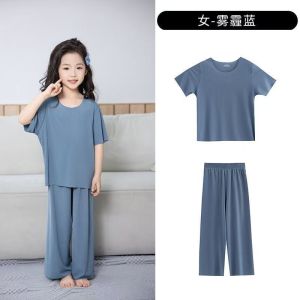​[BRAND NEW] Kids Cooling Ice Silk Loungewear / Pyjamas Set (Size 130/140)