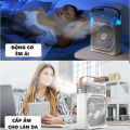 Quạt Điều Hòa Phun Sương Hơi Nước Mini 3 Chế Độ Tích Hợp Led , Quạt Phun Sương Mini AM147. 