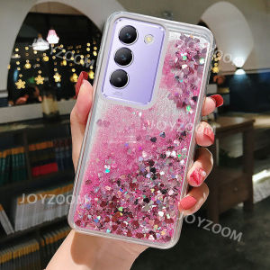 เคสสำหรับ VIVO Y100 5G ลายทรายเหลวขยับได้เคสทีพียูใสระยิบระยับสำหรับ VIVOY100 VIVO Y 100 Y100 5G เคสโทรศัพท์ซิลิโคนกันกระแทก