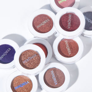 VERONNI 24-Color Single Eyeshadow - Portable Compact Case Highly Pigmented Smooth Texture Mini Size for Customizable Eye Looks