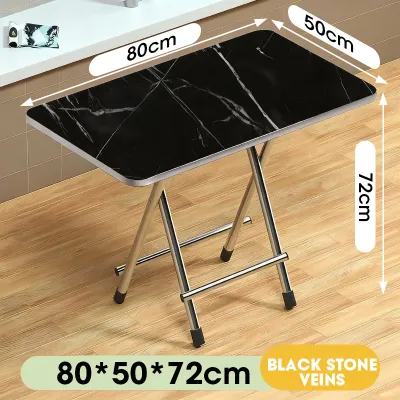 Foldable Table Portable Dining Table for Kitchen Multi-Purpose Outdoor Picnic Simple Table Study Table for Household Save Space