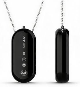 Wearable Negative Ion Air Purifier Necklace Personal Wearable Purification Device For Outdoor Rechargeable