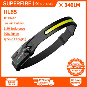 đèn đội đầu Đèn pha SUPERFIRE Đèn pin đèn đội đầu Cảm Ứng HL65 Sạc Siêu Sáng đèn pin đội đầu đèn pin sạc điện