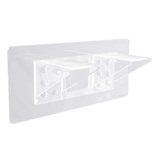 1 Adhesive Shelf Clamp Support Bracket No Drilling Required Shelf Bracket Bracket Mounting Pin for Closet Bracket Display Cabinet Plywood Laminate Furniture Bookcase Cabinetry